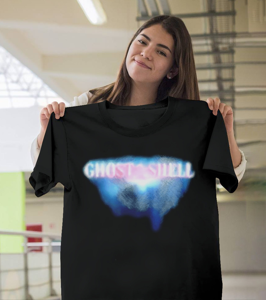 Ghost In The Shell Blue Illusion Polka Dot T-Shirt