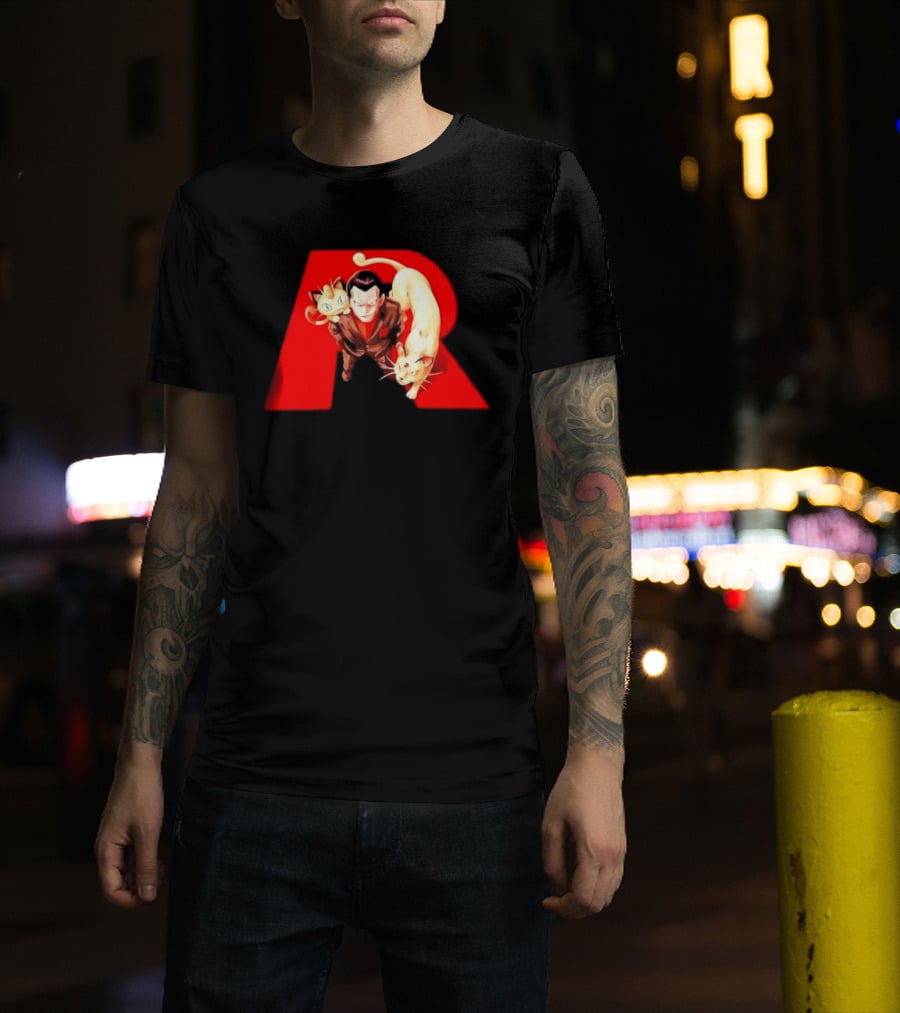 Giovanni Team Rocket Meowth Persian Pokémon Anime Fanart T-Shirt
