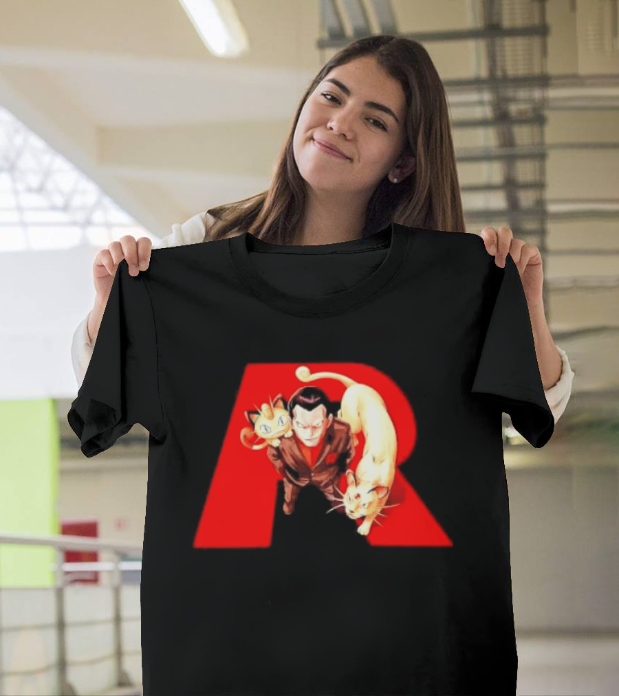 Giovanni Team Rocket Meowth Persian Pokémon Anime Fanart T-Shirt