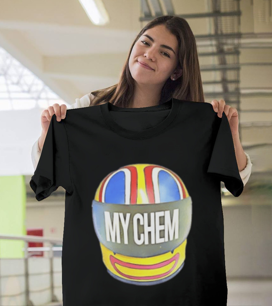 My Chem Helmet My Chemical Romance Music Lover Vibrant Racing T-Shirt