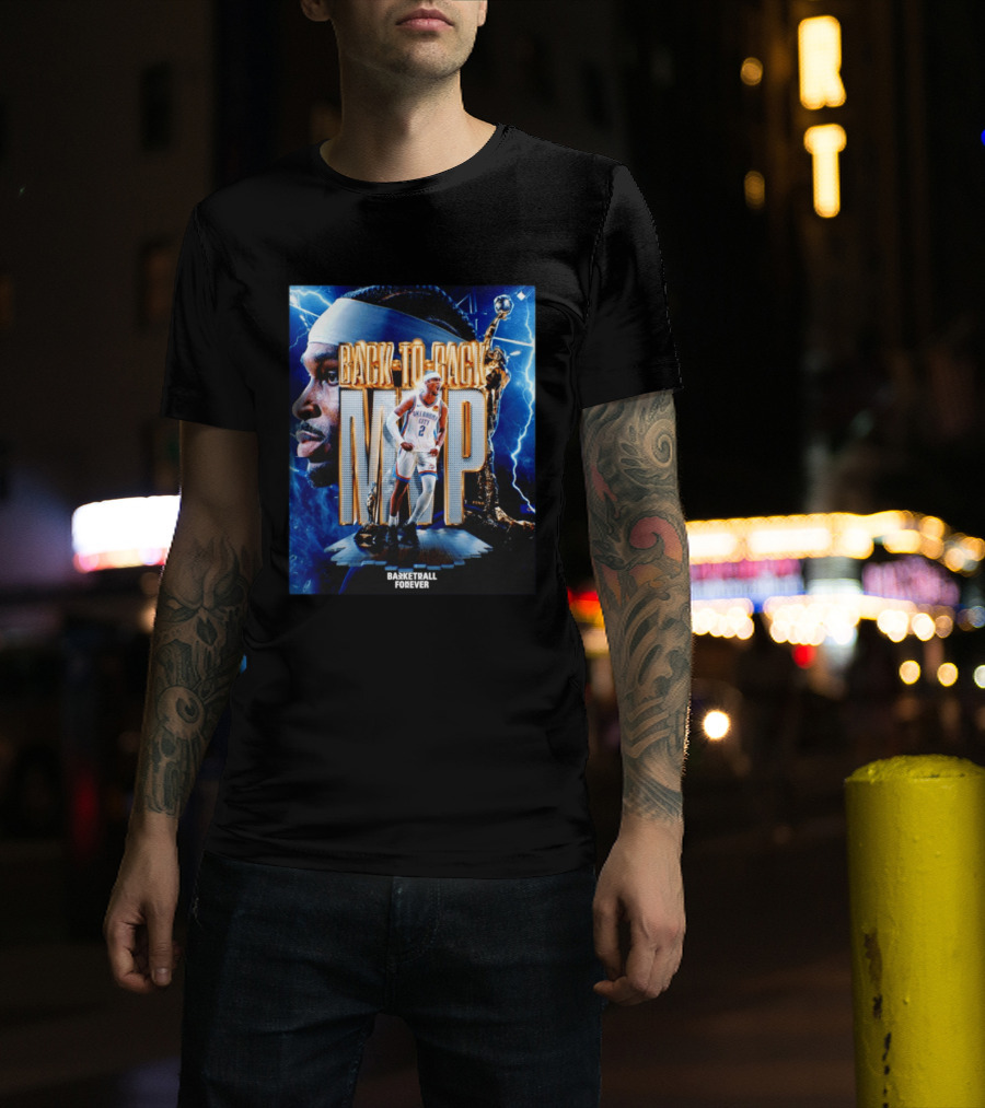 Back To Back MVP Oklahoma City Basketball Forever T-Shirt
