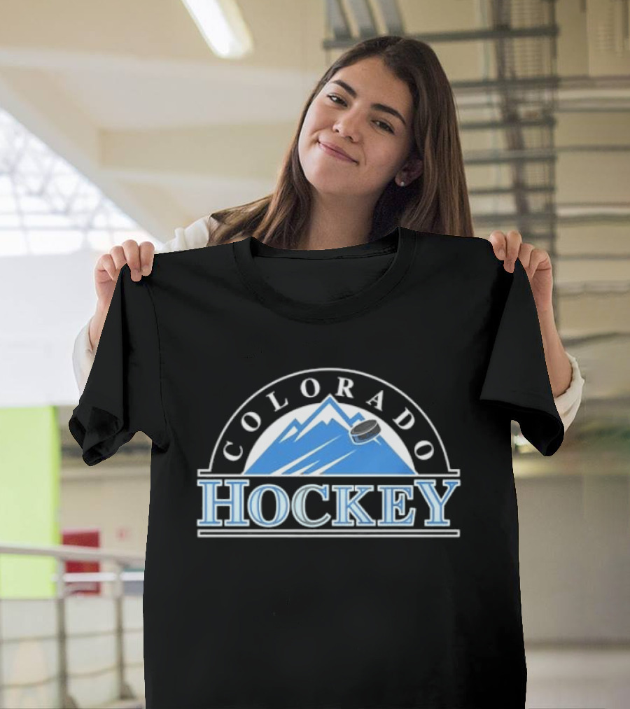 Colorado Avalanche Hockey Mountain Curve T-Shirt