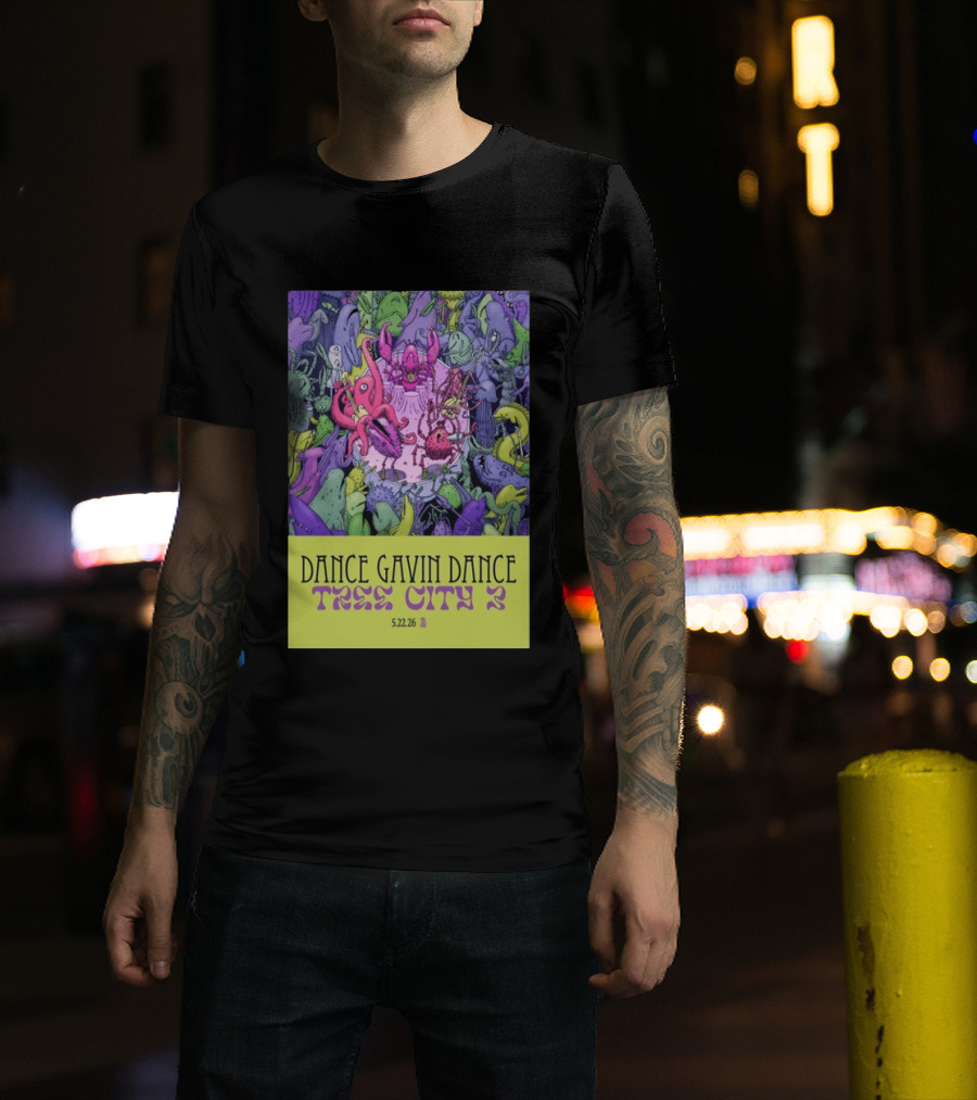 Dance Gavin Dance Tree City 2 May 22 2026 Concert T-Shirt