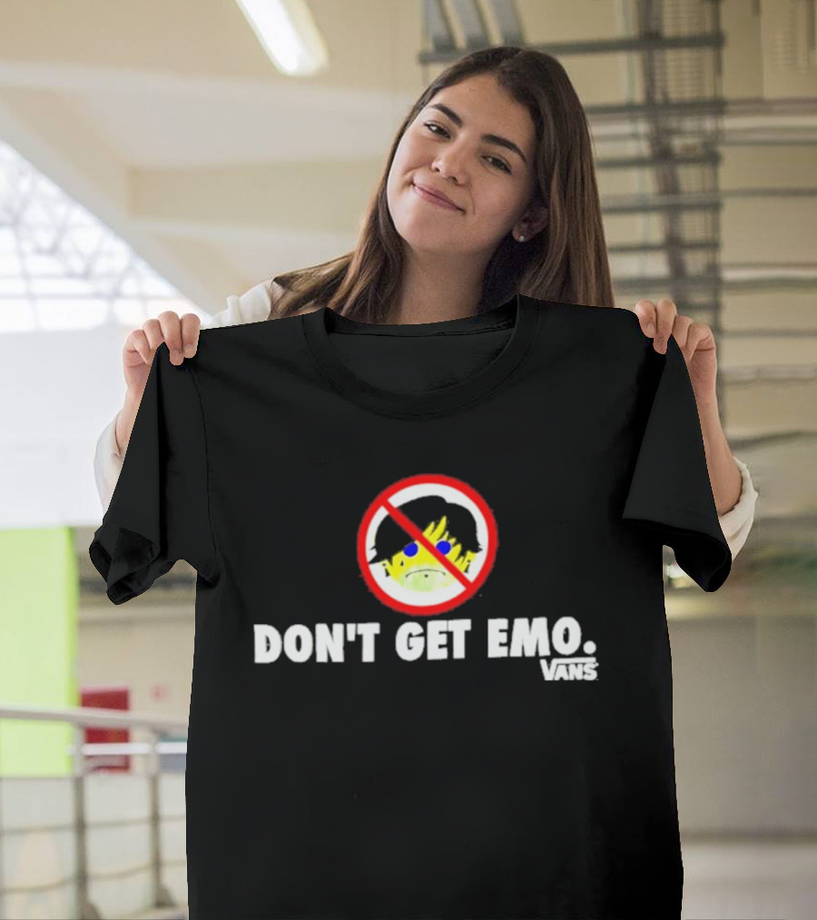 Don't Get Emo Vans Frog In No T-Shirt