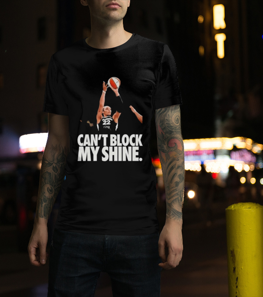 Can't Block My Shine A'ja Basketball Inspirational T-Shirt