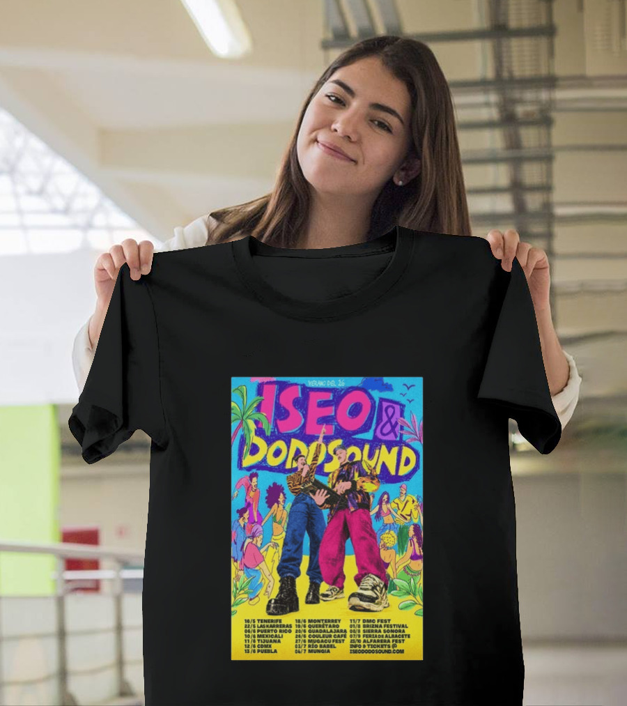 Iseo Dodosound Verano Tour 2026 Tenerife Guadalajara Zaragoza Fiesta T-Shirt