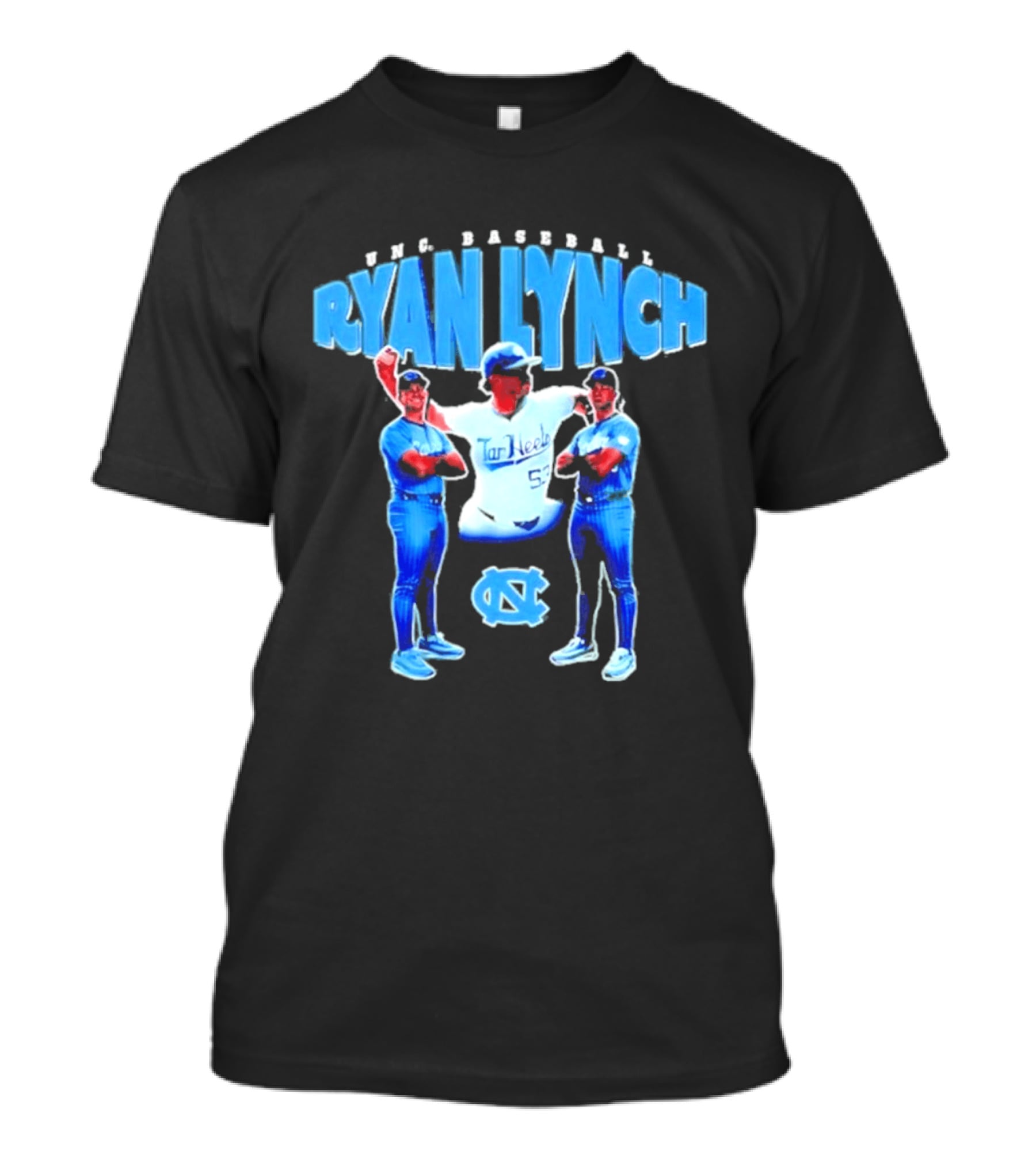 UNC Tar Heels Baseball Ryan Lynch 55 T-Shirt