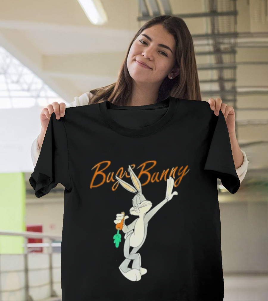 Looney Tunes Bugs Bunny Carrot Character Retro Animation T-Shirt