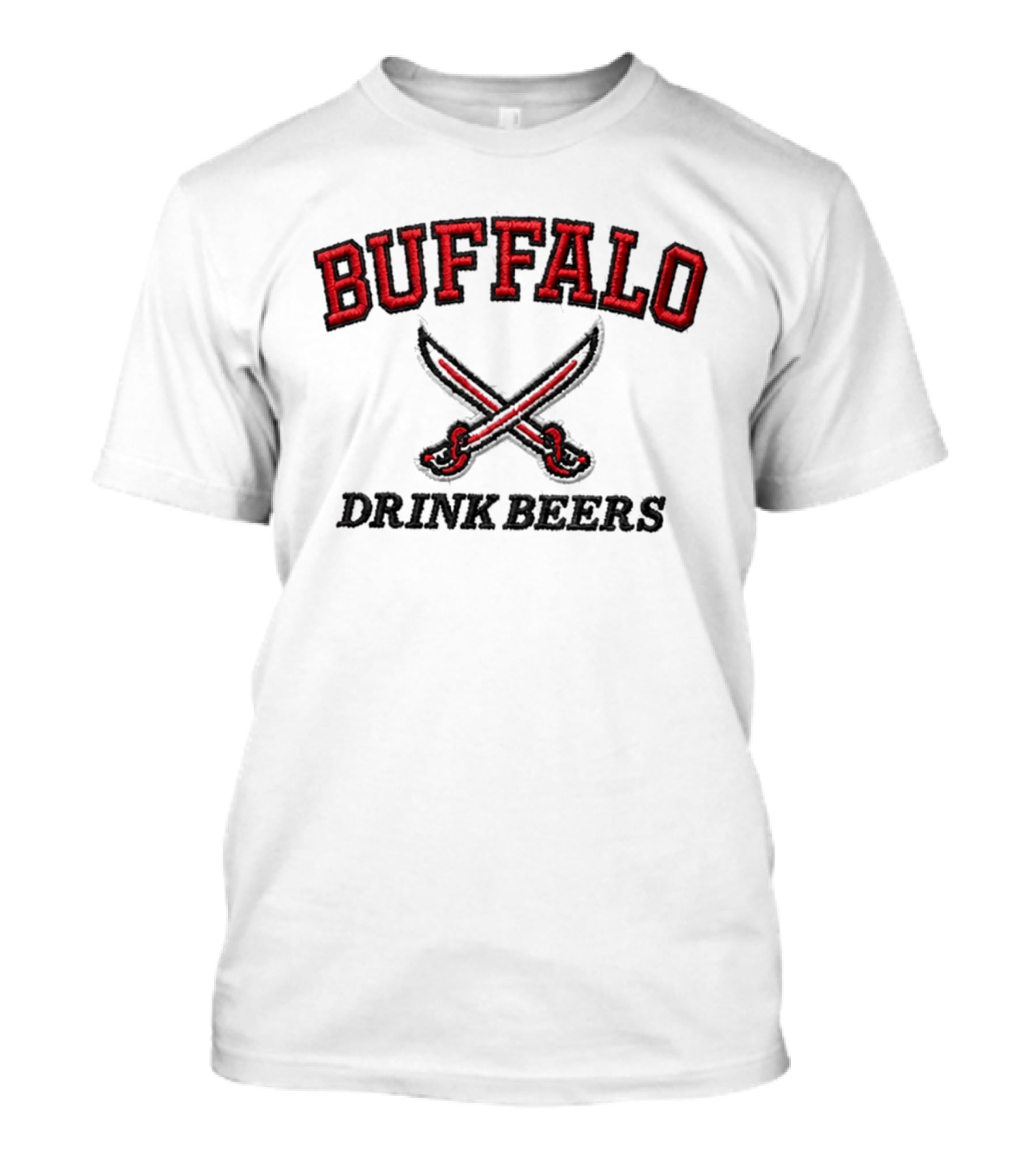 Buffalo Drink Beers Crossed Swords Rasmus Dahlin T-Shirt