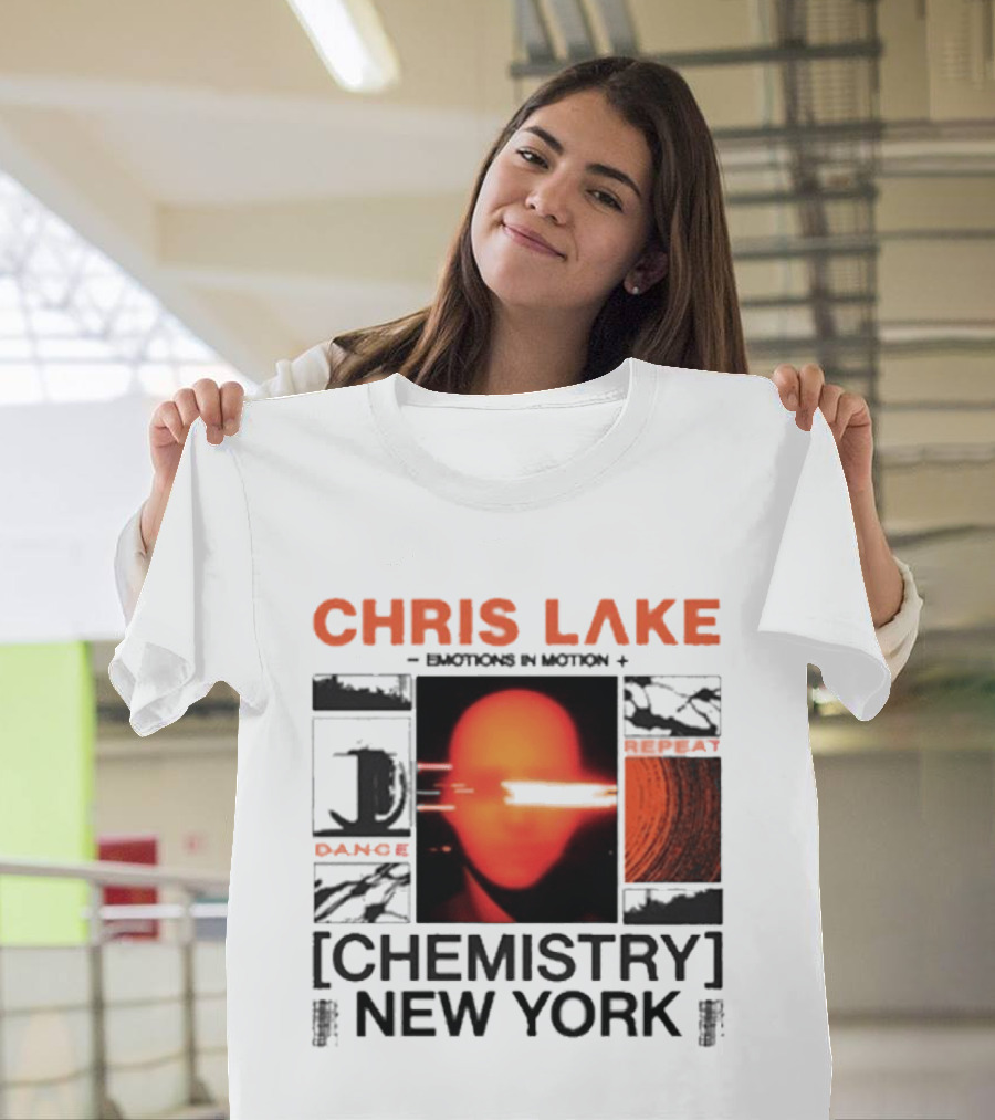 CHRIS LAKE Emotions In Motion Chemistry Dance New York T-Shirt