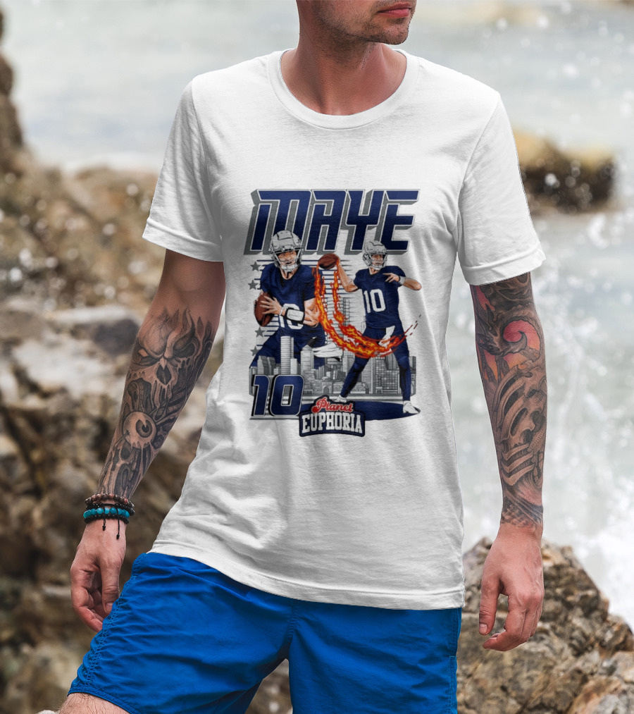 Maye 10 City's Hope Planet Euphoria Football Quarterback T-Shirt
