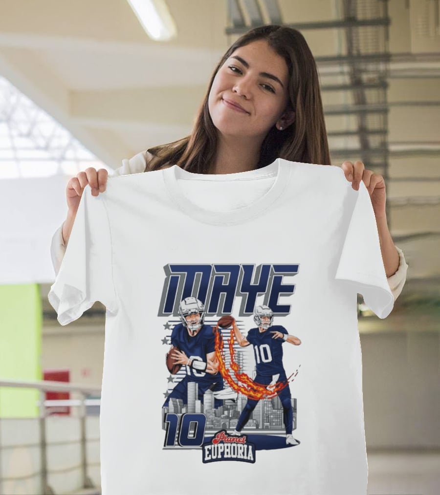 Maye 10 City's Hope Planet Euphoria Football Quarterback T-Shirt