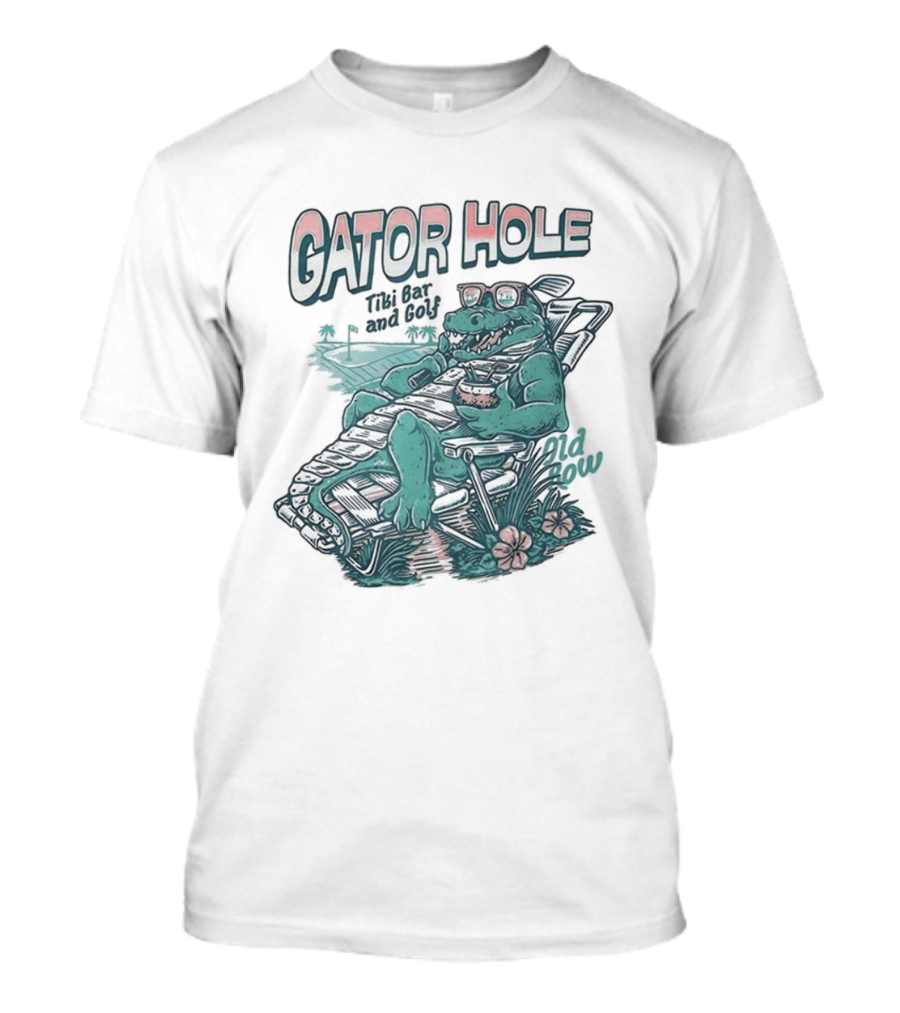 Gator Hole Tibi Bar Golf Crocodile Relax T-Shirt