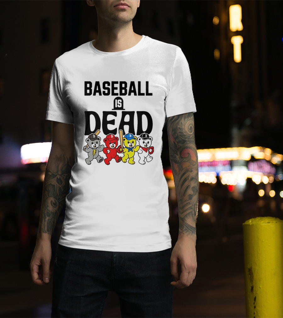 Grateful Dead Baseball Bears Is Dead Night T-Shirt