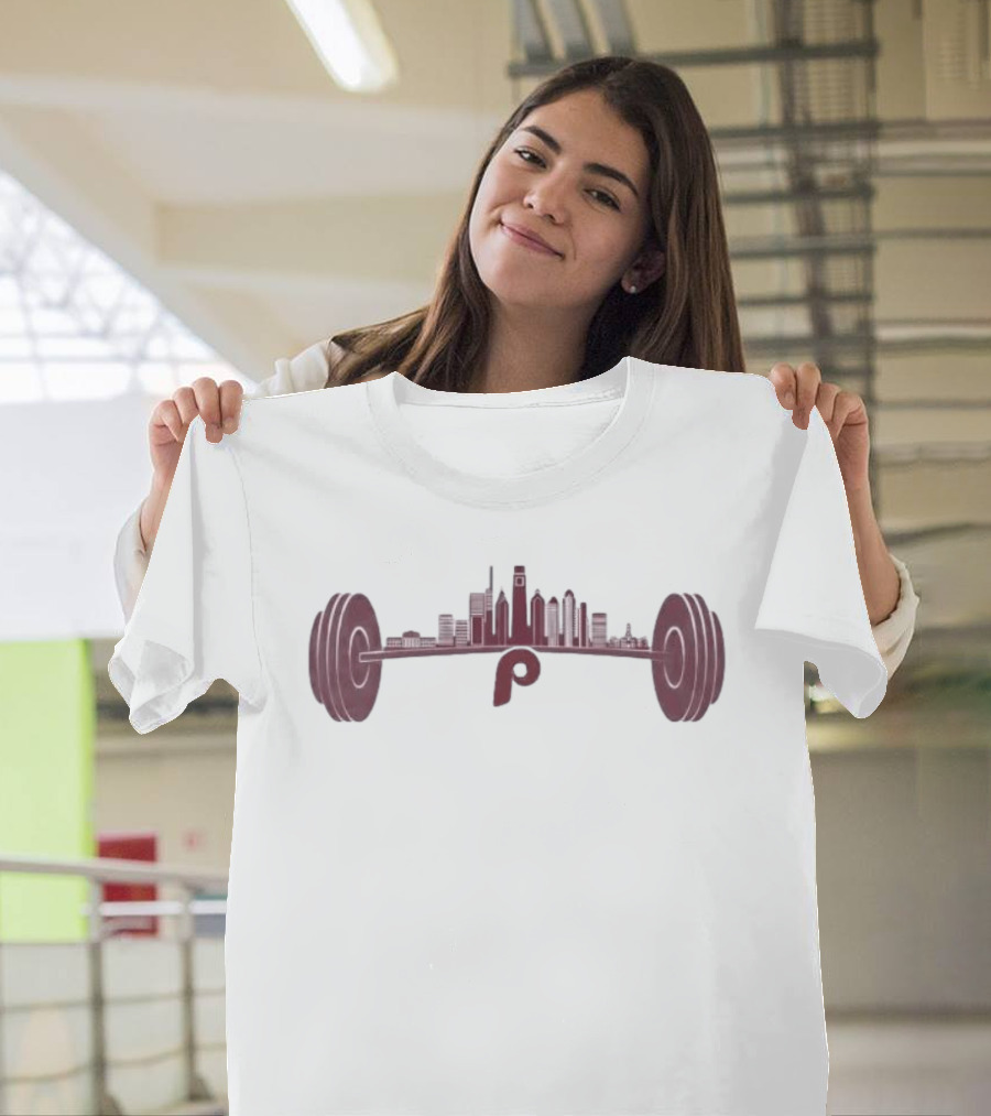 Philadelphia Phillies Philly Strong Skyline Barbell Series T-Shirt