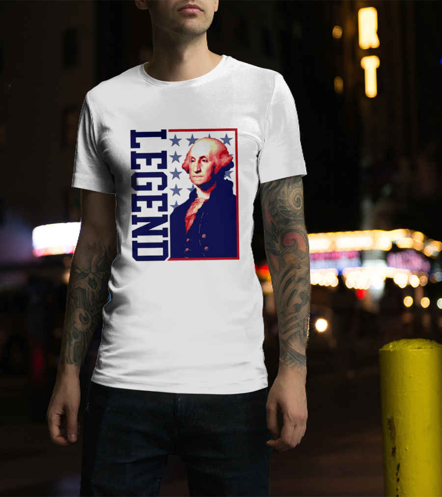 Legend George Washington 250th Anniversary America Freedom T-Shirt