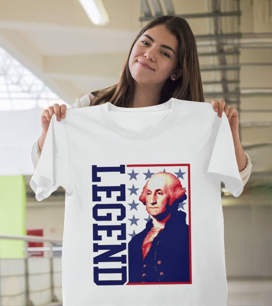 Legend George Washington 250th Anniversary America Freedom T-Shirt