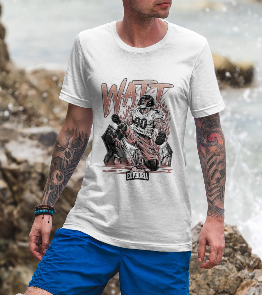 Watt Unstoppable Roar Number 90 Euphoria T-Shirt
