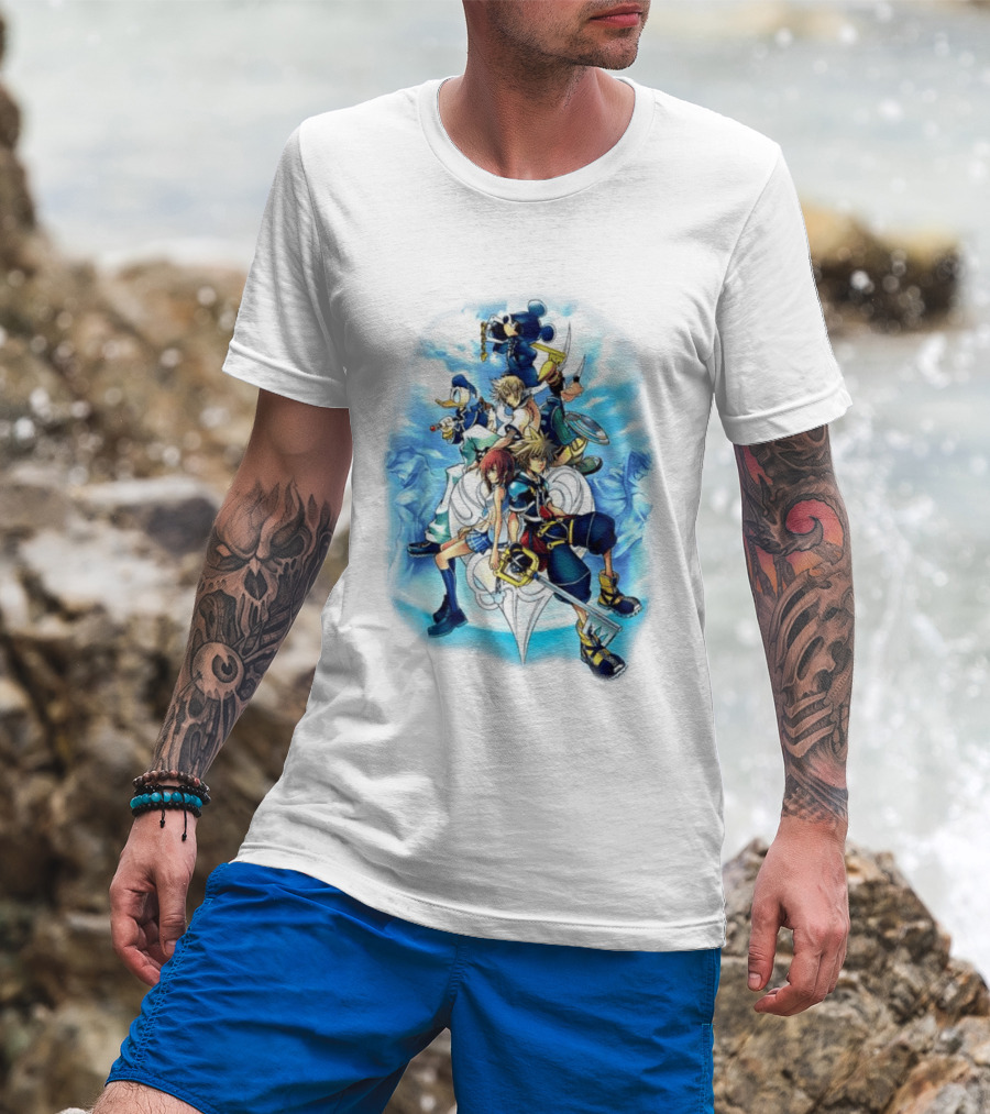 Kingdom Hearts 2 Disney Characters Adventure Ensemble T-Shirt
