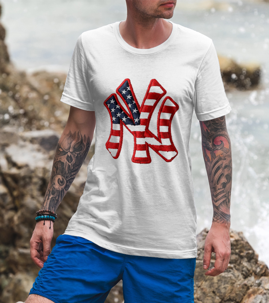 Yankees 4th Of July Stars And Stripes NY 2026 Giveaway T-Shirt