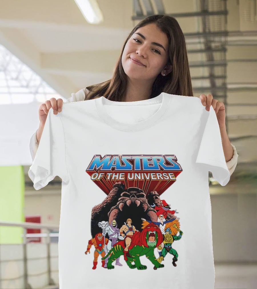Masters Of The Universe He Man Skeletor Battle Cat Teela Beast Man Man At Arms Orko Animation Characters T-Shirt