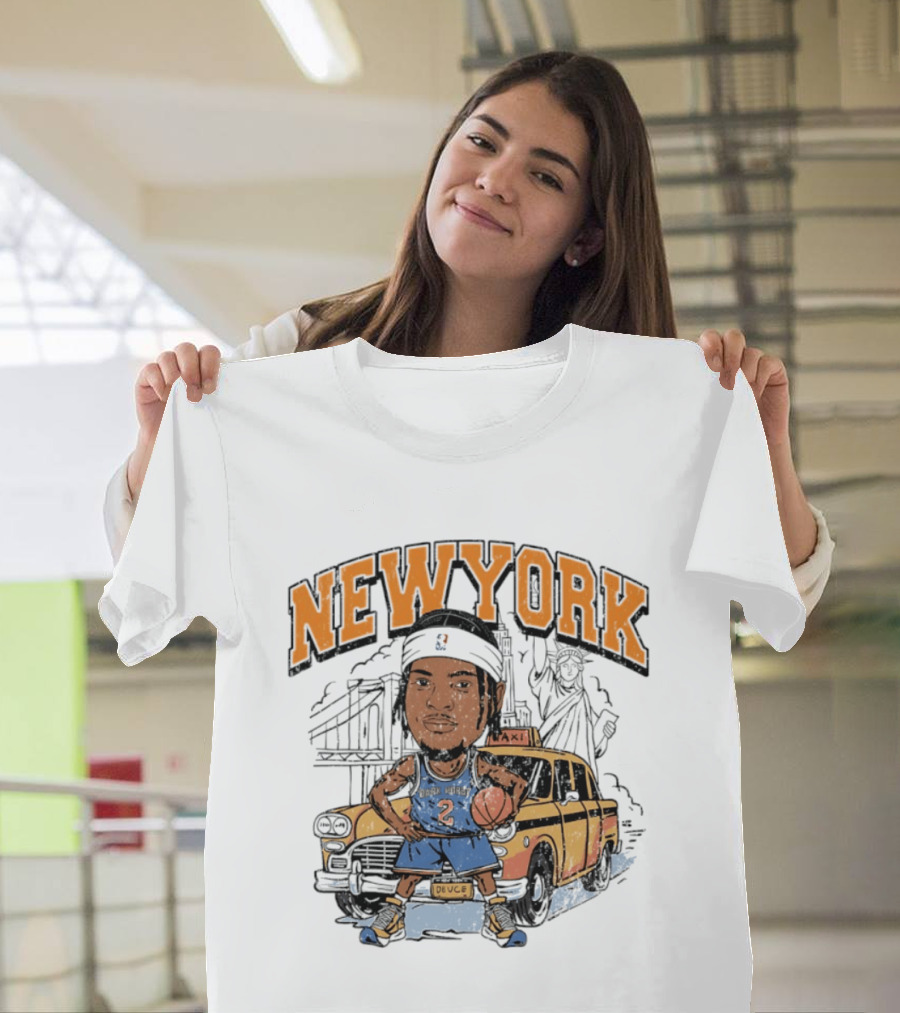 New York Knicks Deuce Taxi Miles McBride 2 Basketball Player T-Shirt