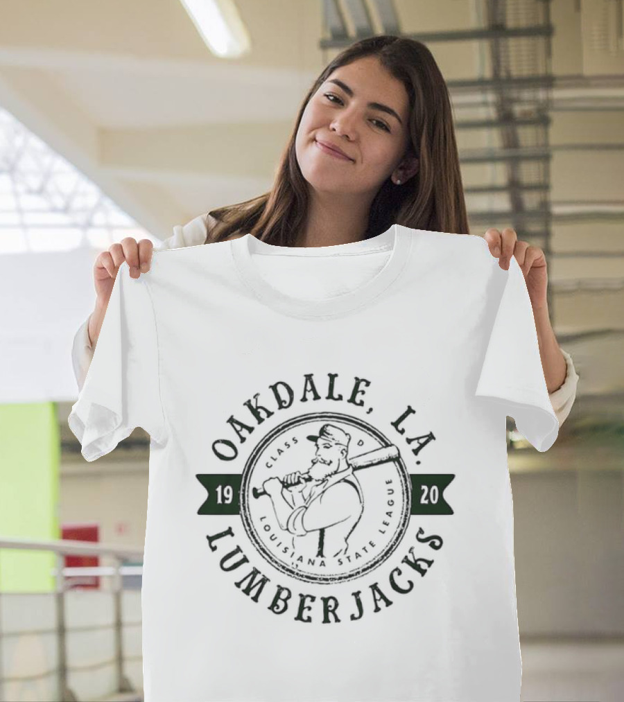 Oakdale Louisiana Lumberjacks 1920 Baseball Team Defunct T-Shirt