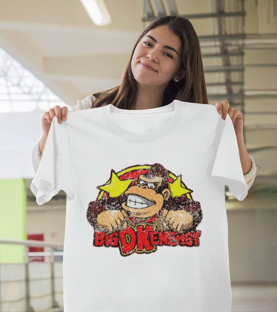 BIG DK Energy Retro Style Gaming Ape T-Shirt