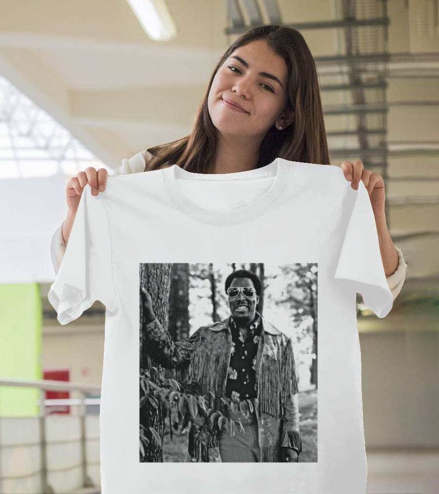 Clarence Carter Singer Fringe Jacket And Sunglasses Outdoors T-Shirt