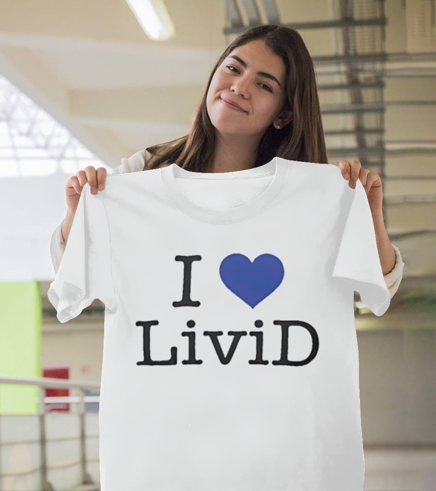 Dan Abrams Wearing I Heart LiviD T-Shirt