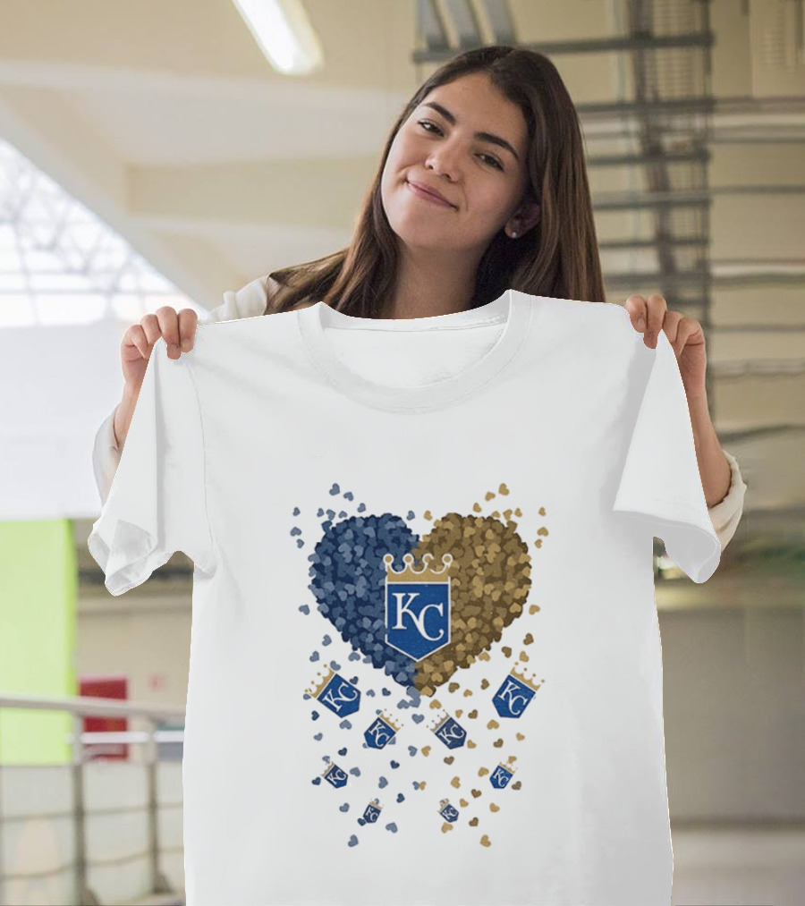Kansas City Royals Heart KC Emblem MLB 2026 T-Shirt