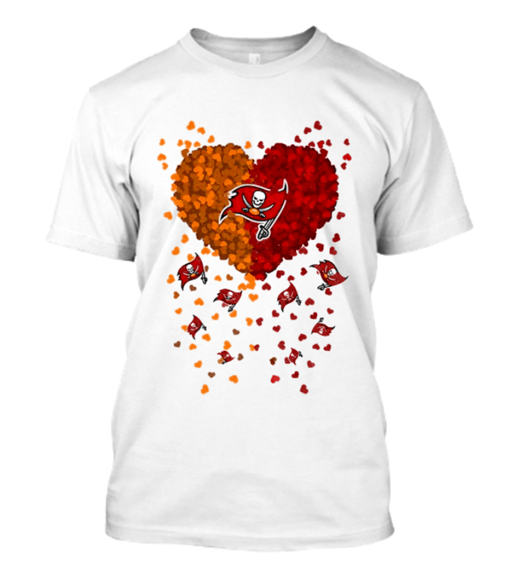 Heart Tampa Bay Buccaneers Football 2026 Iconic Team Spirit T-Shirt