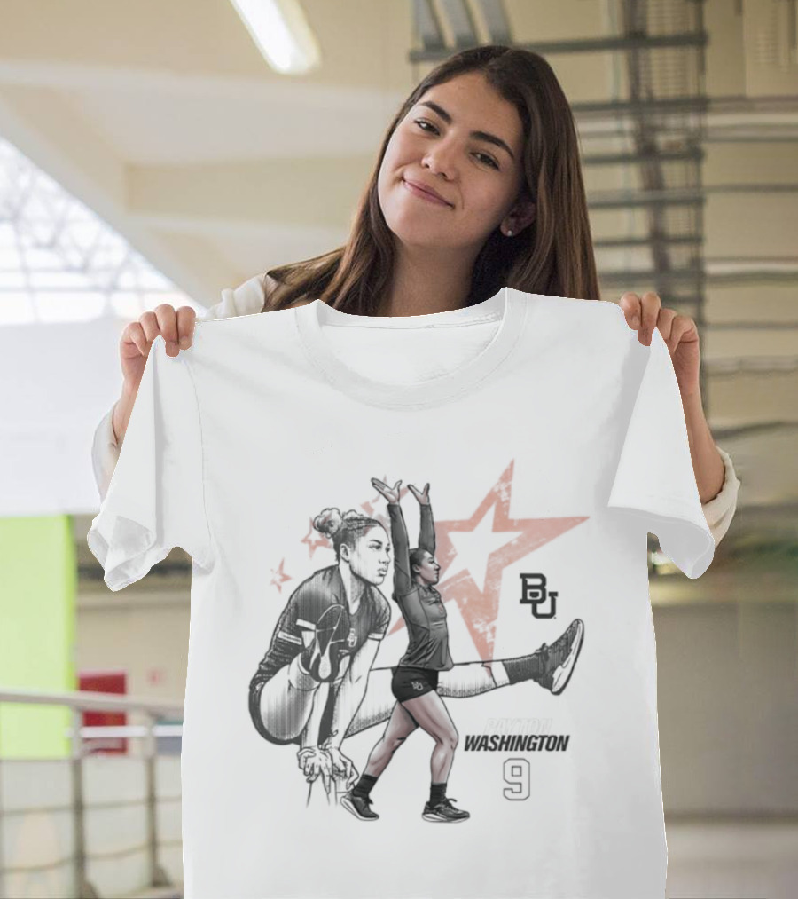 Payton Washington 9 Baylor Acrobatics And Tumbling BU Star T-Shirt