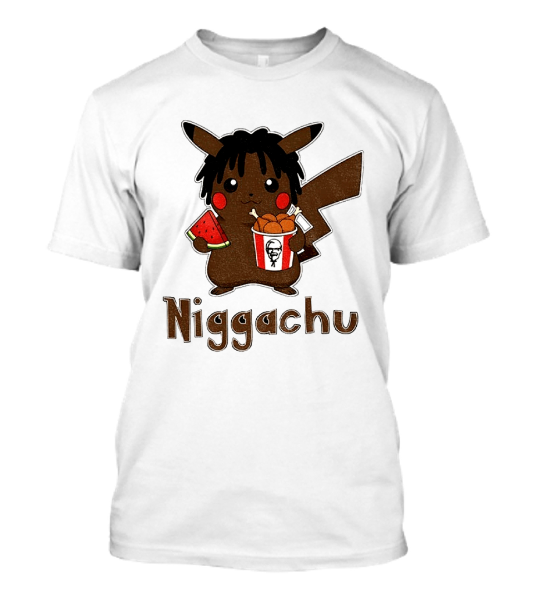 Pikachu X Nigga Niggachu KFC Meme T-Shirt