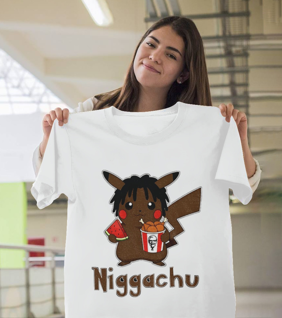 Pikachu X Nigga Niggachu KFC Meme T-Shirt