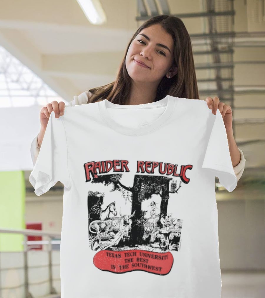 Raider Republic Texas Tech University Best In The Southwest Cowboy T-Shirt