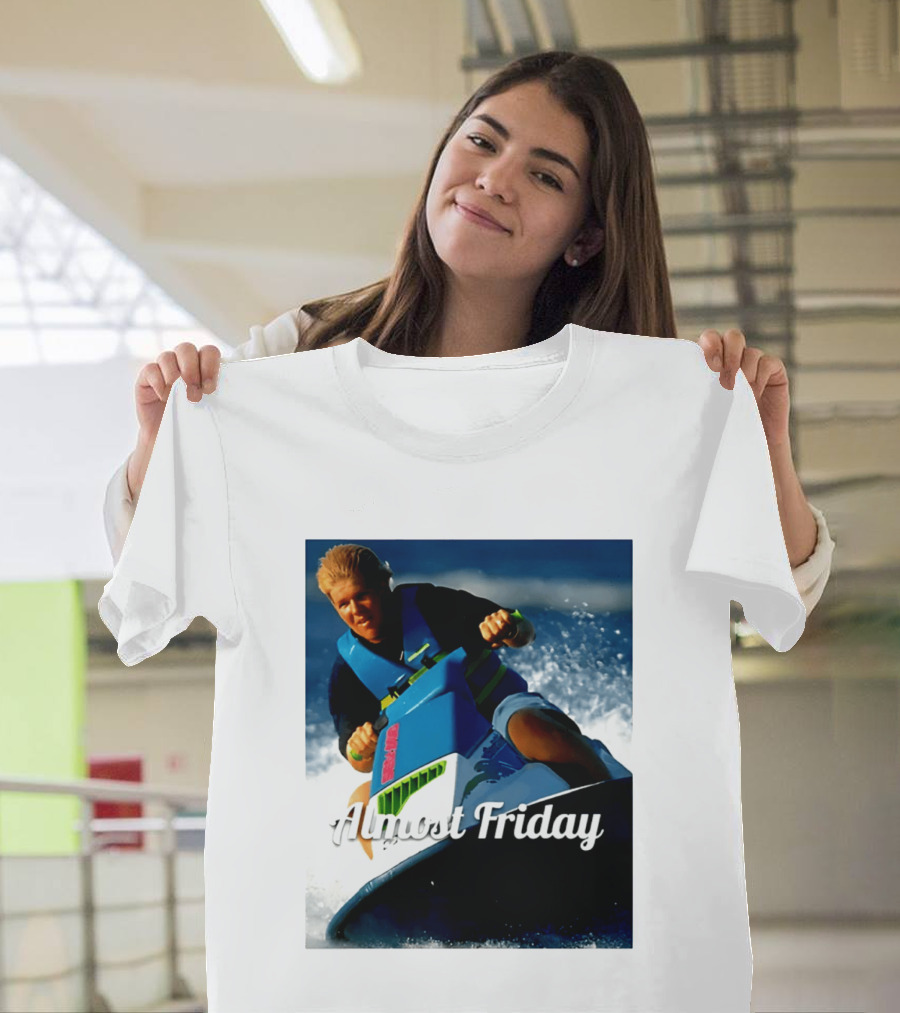 John Daly Throttle Jet Ski Almost Friday T-Shirt