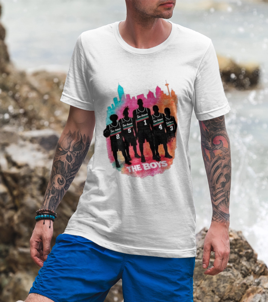 San Antonio Splash Hoops Skyline The Boys T-Shirt