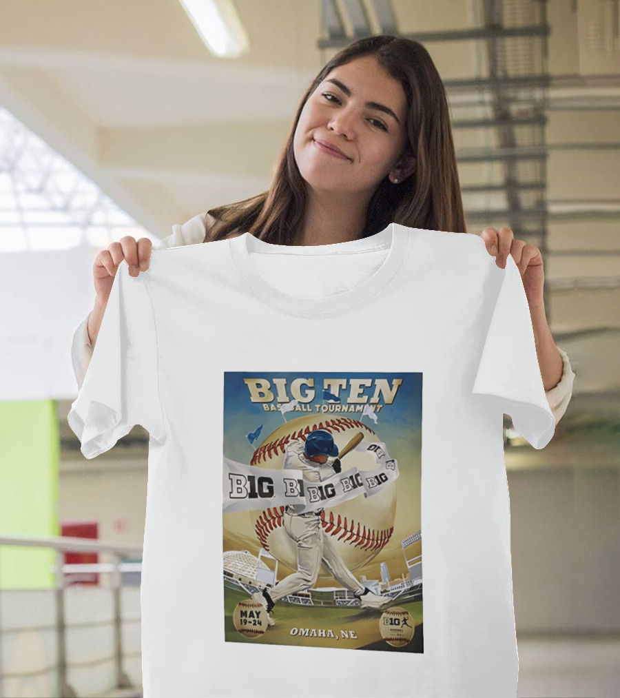 Big Ten Baseball Tournament 2026 Omaha May 19 24 T-Shirt