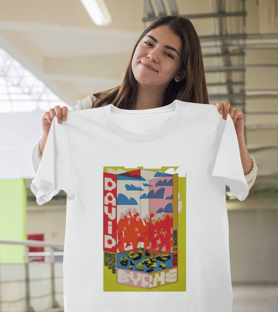 David Byrne Hartford Healthcare Amphitheater Bridgeport CT May 15 2026 Tour T-Shirt