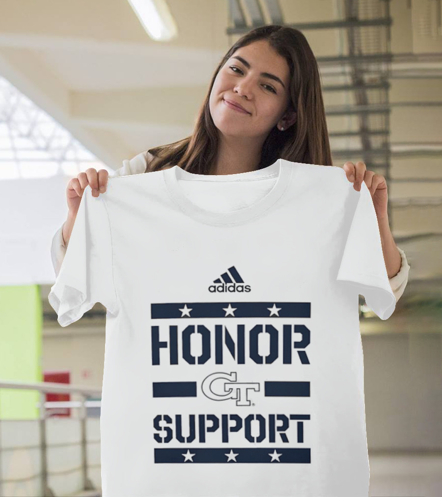 Adidas Georgia Tech GT Honor Support Stars T-Shirt