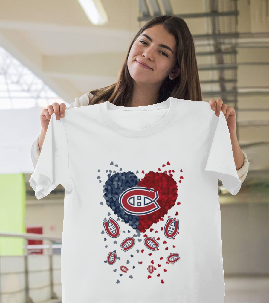 Montreal Canadiens Heart NHL 2026 Team Pride T-Shirt