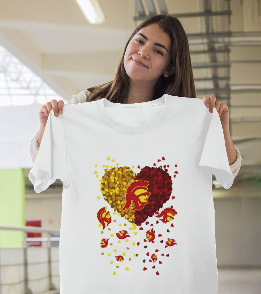 USC Trojans Heart Football 2026 Fan T-Shirt