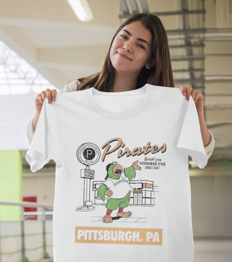 Pittsburgh Pirates Servin' You Pittsburgh PA Since 1887 T-Shirt