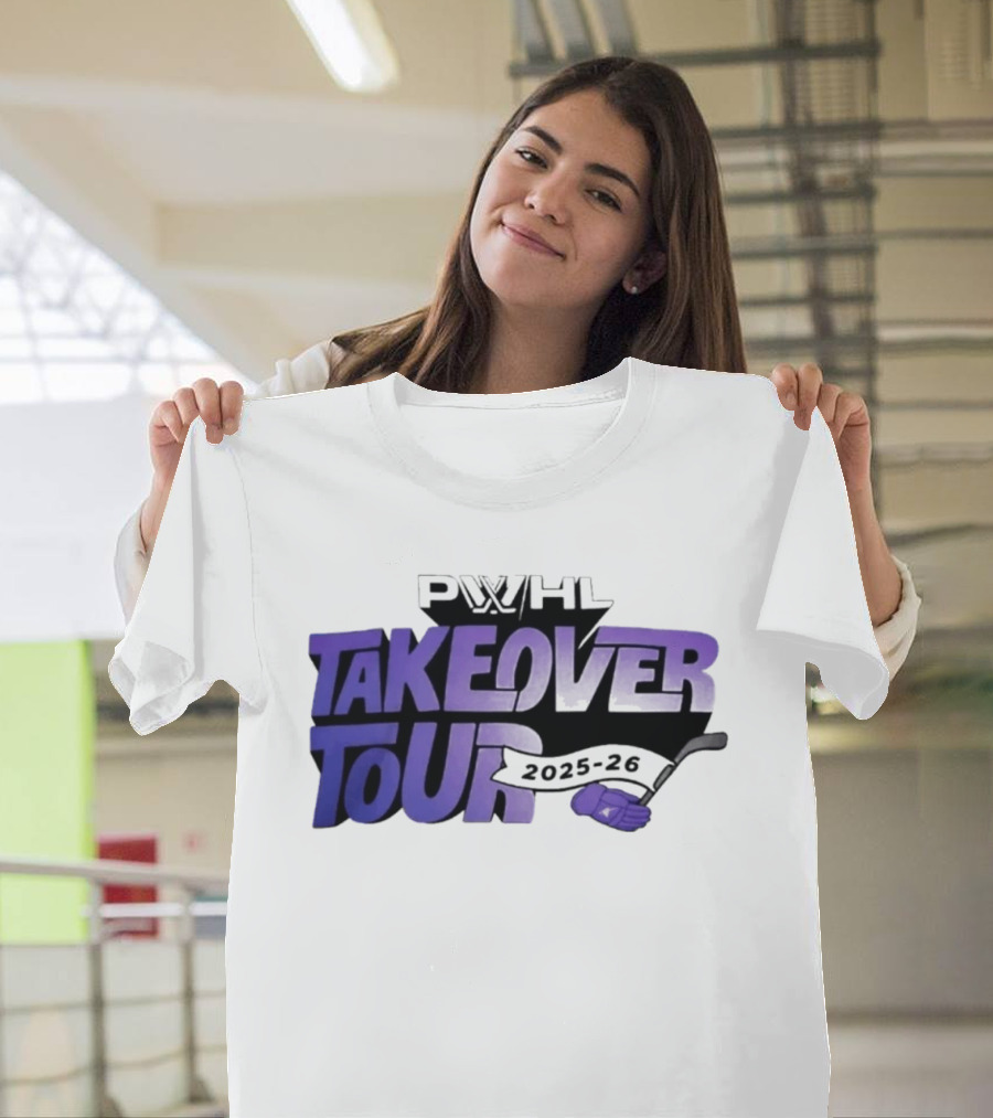 PWHL Takeover Tour 2025 26 Hockey Sideline Royalty T-Shirt
