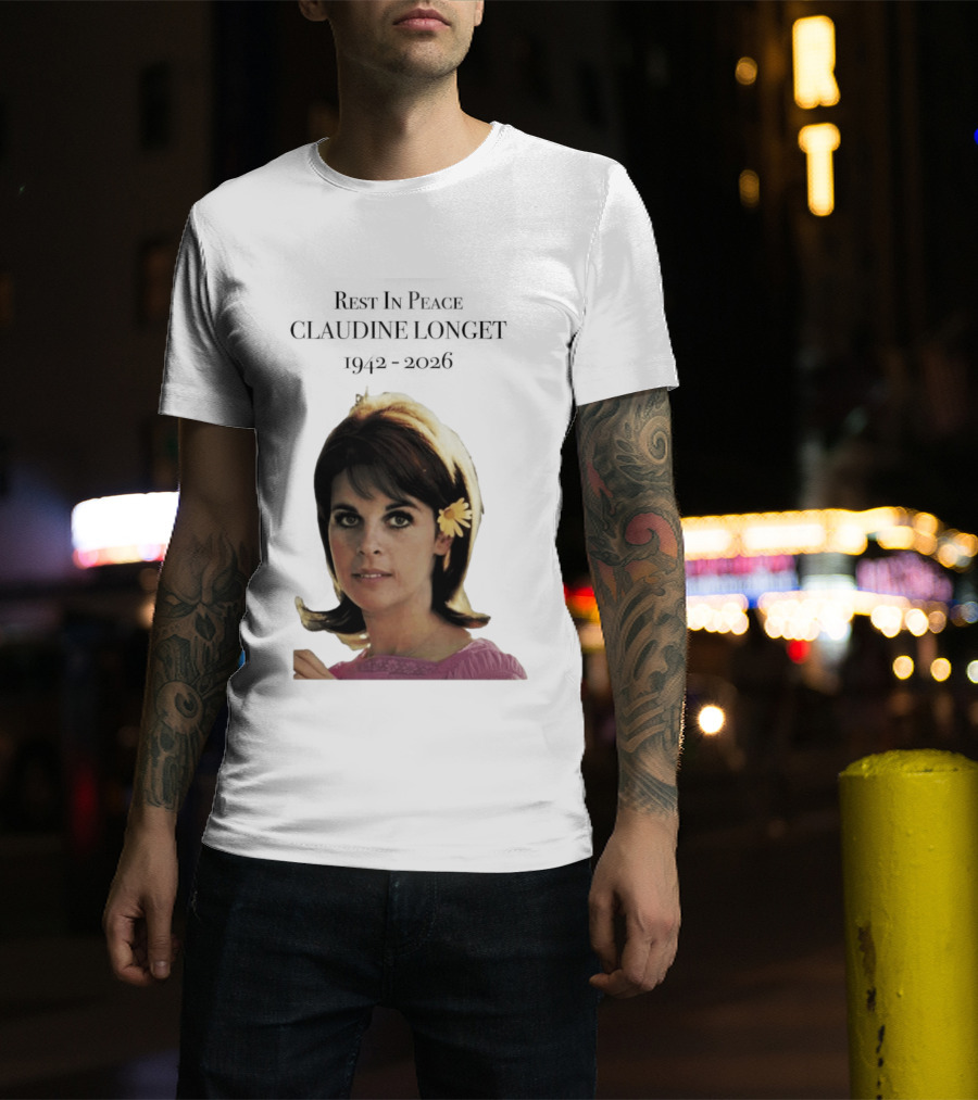 Rest In Peace Claudine Longet 1942 2026 Floral T-Shirt