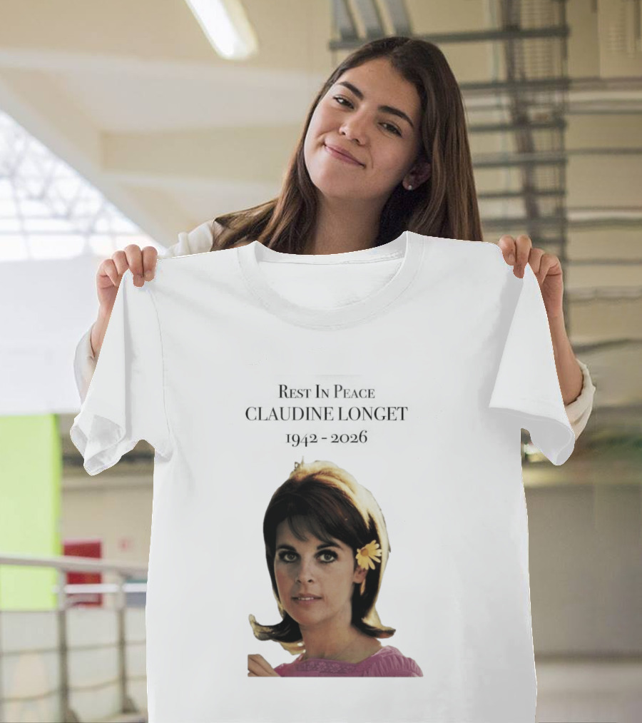 Rest In Peace Claudine Longet 1942 2026 Floral T-Shirt