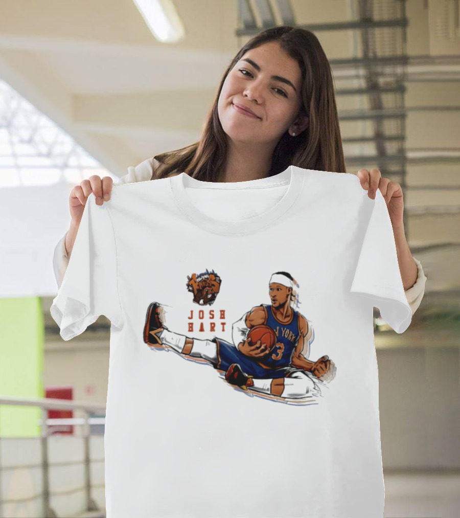 Josh Hart New York Knicks Basketball Star Pose T-Shirt