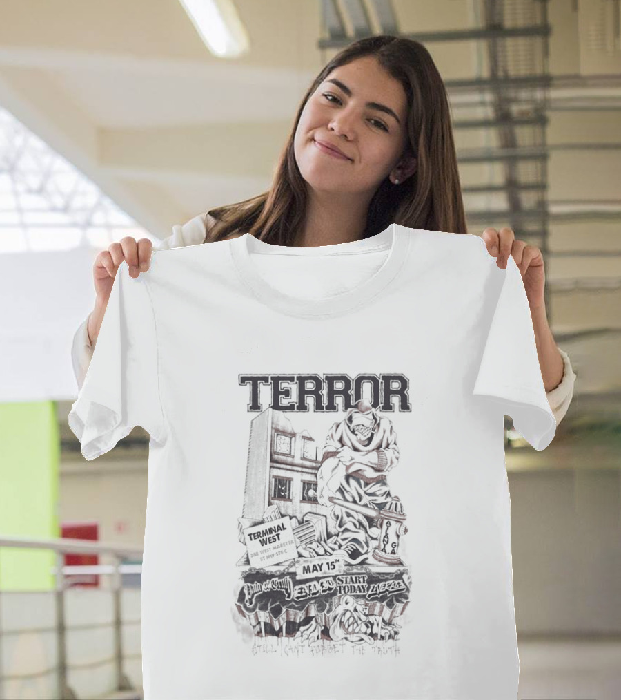 TERROR Atlanta GA May 15 2026 Tour Monster Urban Scene T-Shirt