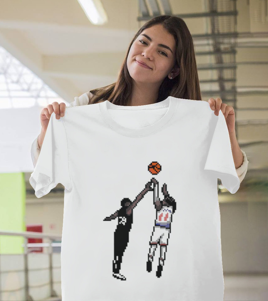 Jalen Brunson New York Knicks 8bit Basketball Action T-Shirt